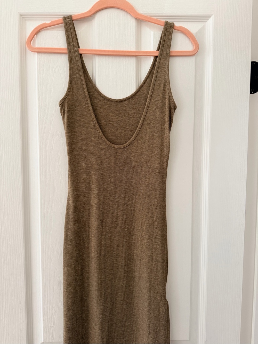 Zara long strappy dress Maxi Dress in Taupe Brown, small - Picture 5 of 6